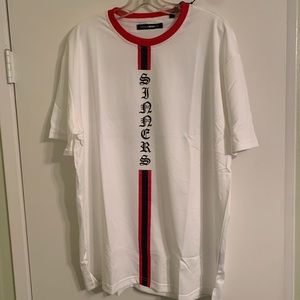 Fashion Nova Mens Sinners Tour short sleeve shirt